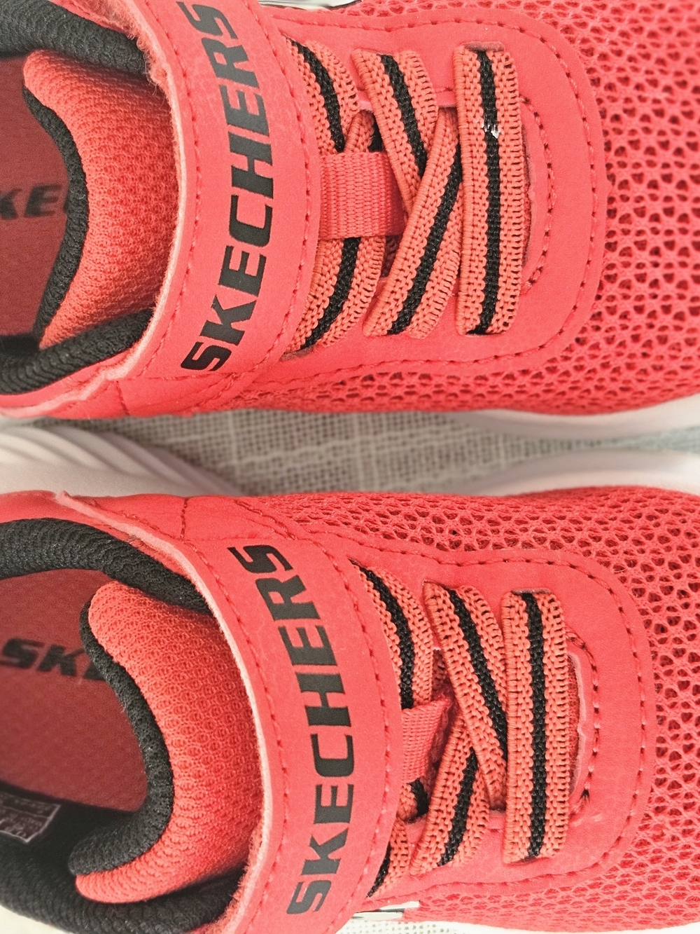 Skechers Kids Red Mesh Slip-On Sneakers - Picture 8 of 8